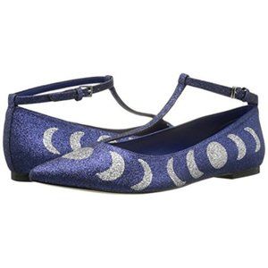 Katy Perry Blue Glitter Moon Phase Marian Flats